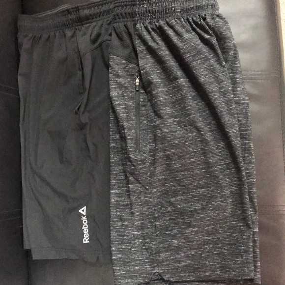 reebok shorts with zipper pockets